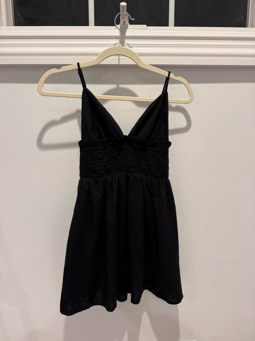 Elodie Black Mini Dress with Spaghetti Straps